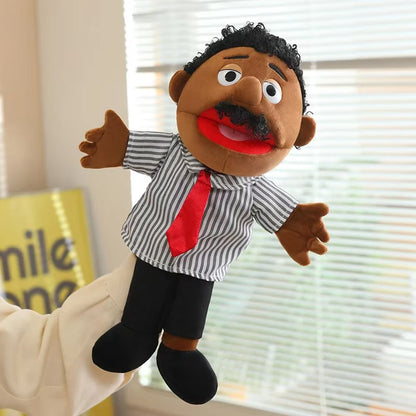 Purilite Select Plush Hand Puppet Family Set | Soft Open Mouth Character Puppets for Kids | Interactive Educational Storytelling Toys