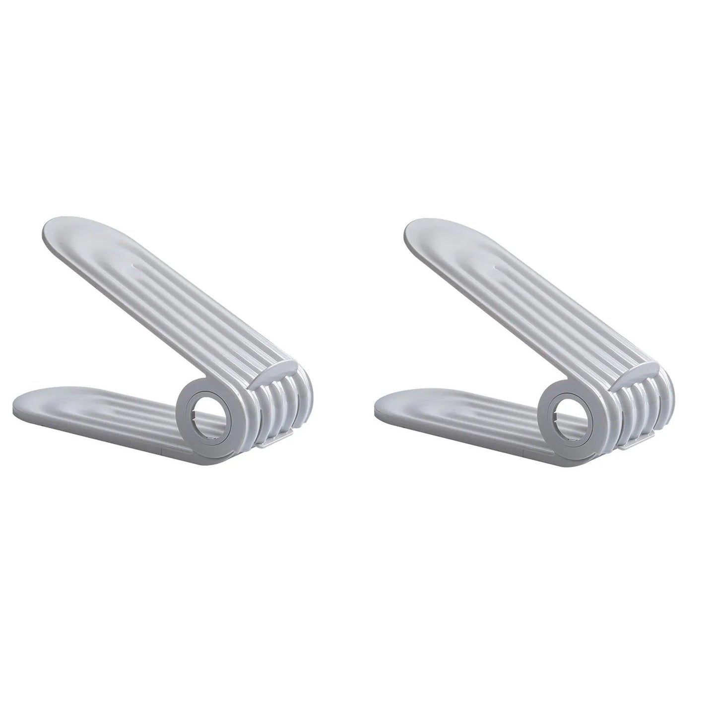 Purilite Select | Adjustable Shoe Slots Organizer | Double Layer Space Saver Shoe Stacker for Closet Organization