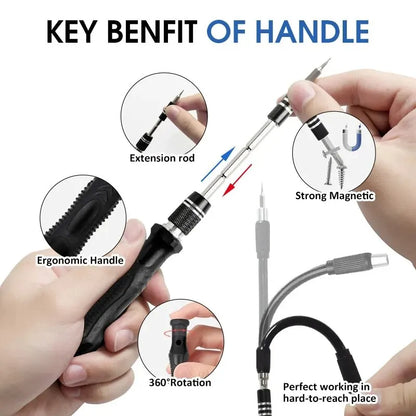 Purilite Select 115/117-in-1 Precision Screwdriver Set