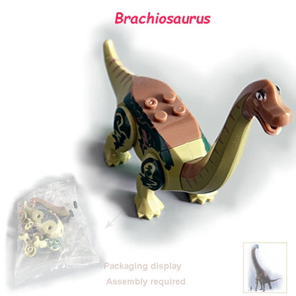 Purilite Select Jurassic Dinosaur Building Blocks Set | Mini Dinosaur Figures | Educational Construction Toy | Creative STEM Gift for Kids