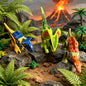 Purilite Select Jurassic Dinosaur Building Blocks Set | Mini Dinosaur Figures | Educational Construction Toy | Creative STEM Gift for Kids