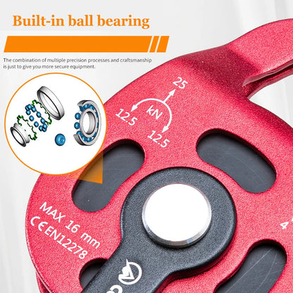 Purilite Select Climbing Lifting Pulley | Heavy-Duty Rope Lift Device | Rock Climbing & Rescue Gear | High Altitude Effortless Lifting