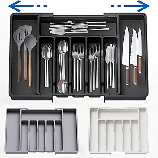 Purilite Select Household Expandable Cutlery Storage Box