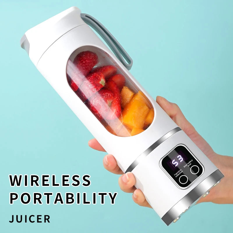 Purilite Select Portable 10-Blade USB Rechargeable Fruit Juicer Blender 450ml
