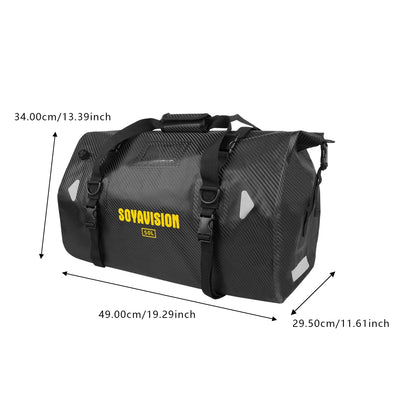 Purilite Select | Universal Motorcycle Waterproof Tail Bag | Back Seat Luggage | 40L / 66L Travel Pack