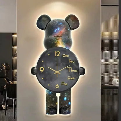 Purilite Select Aesthetic Bear Wall Clock with LED Lamp