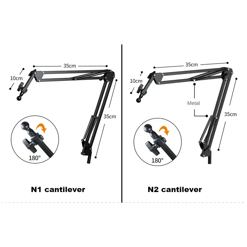 Purilite Select Live-Streaming Clamp Stand with Fill Light & Phone Mount