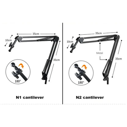 Purilite Select Live-Streaming Clamp Stand with Fill Light & Phone Mount