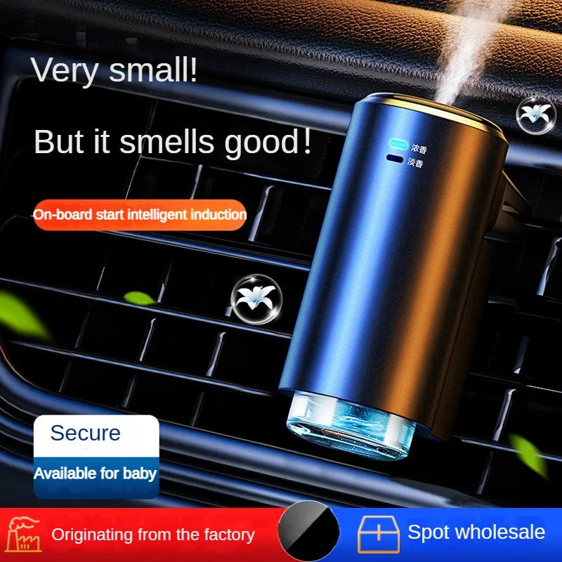 Purilite Select Intelligent Car Air Freshener Diffuser Electric Spray Vent Clip Aroma Perfume for Vehicle Interior (Set of 2)