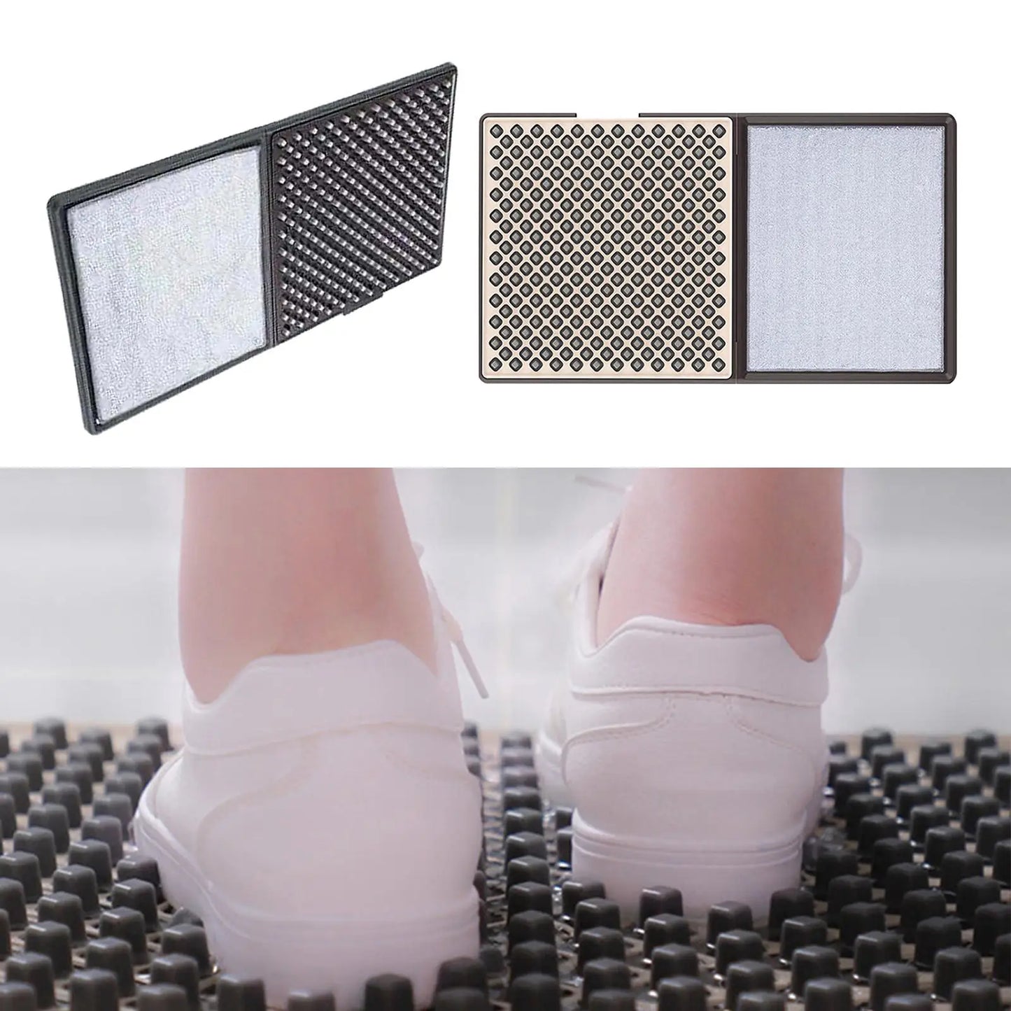 Purilite Select Disinfecting Shoe Sanitizing Entrance Doormat with Non-Slip Backing – Dual Zone Absorbent Floor Mat for Home and Office