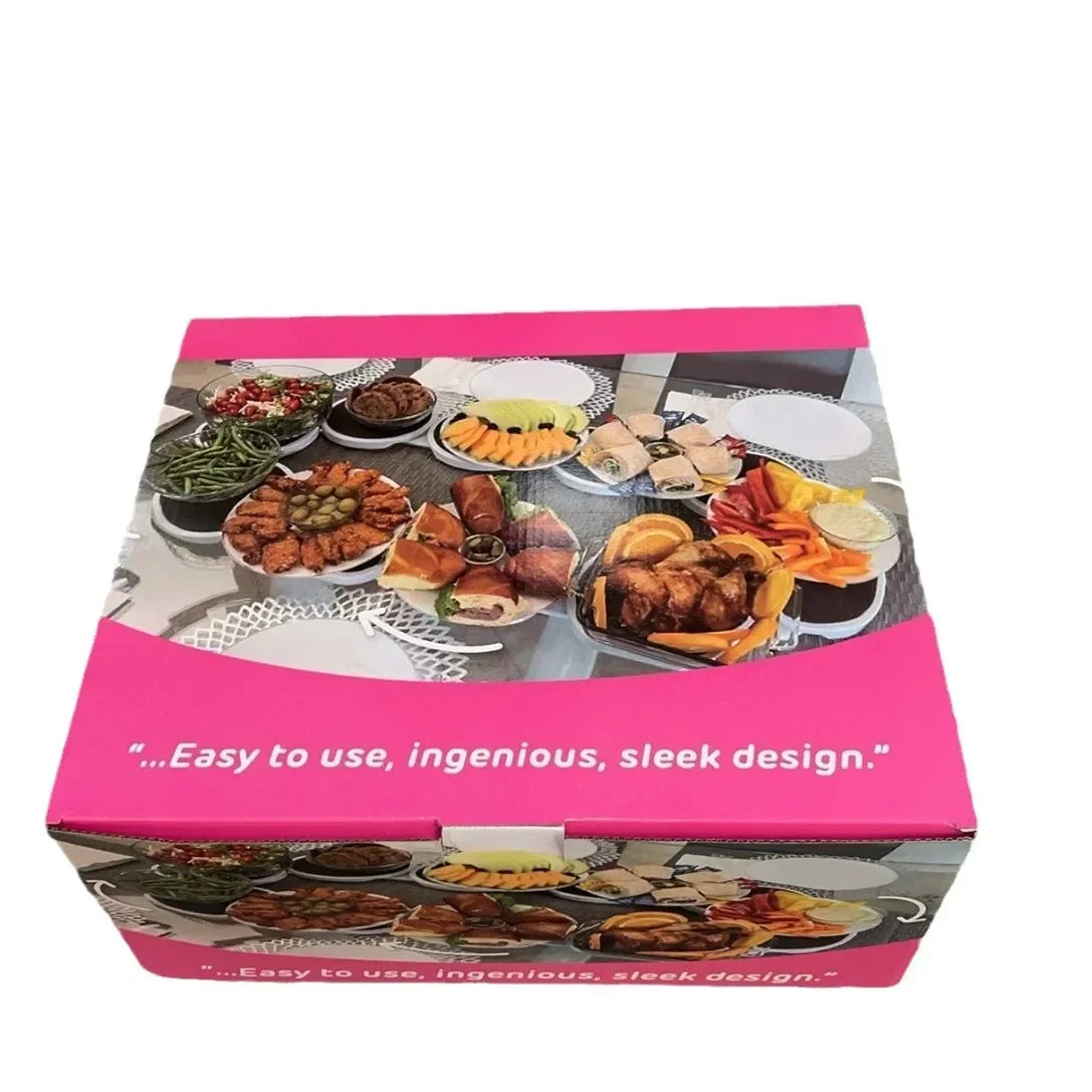 Purilite Select | Portable Rotating Food Turntable | Lazy Susan Revolution Tray for Dining Table & Family Gatherings