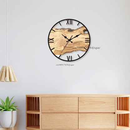 Purilite Select New Transparent Acrylic Wood Grain Wall Clock
