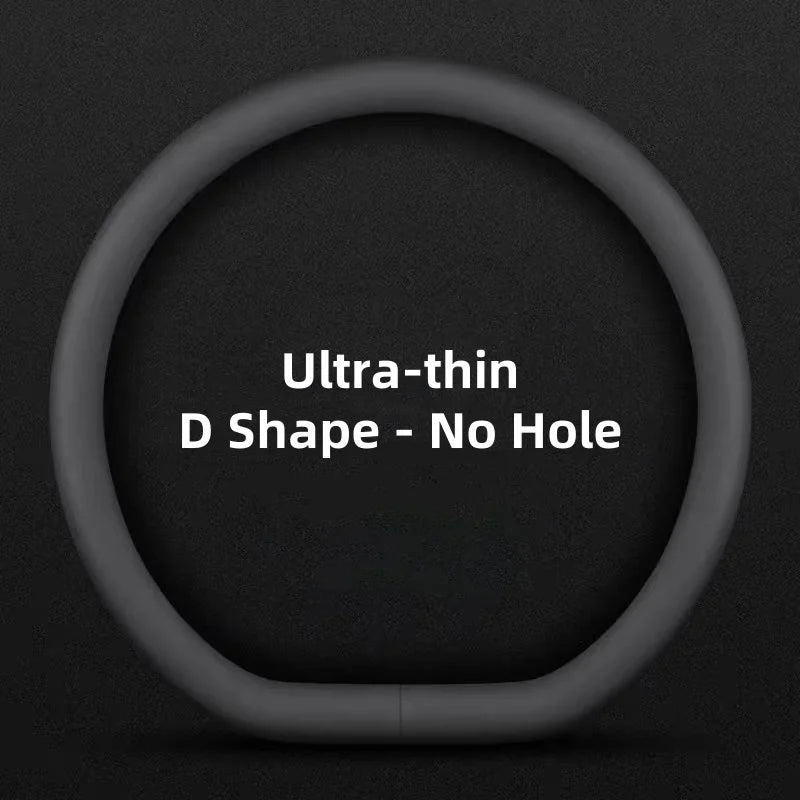 Purilite Select Ultra-Thin Universal Car Steering Wheel Cover – Breathable Faux Leather Wrap (37–38cm)