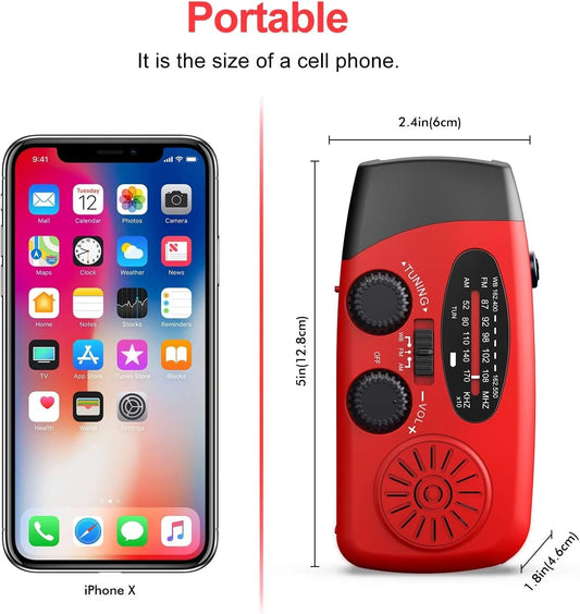 Purilite Select Portable Multifunctional Hand Crank Radio