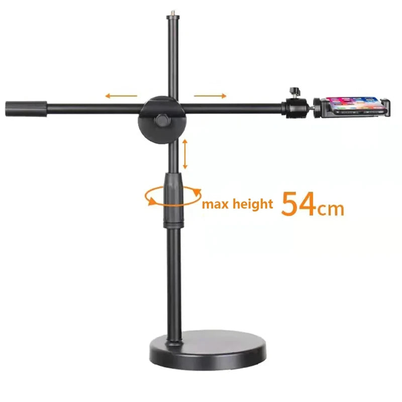 Purilite Select 360° Low-Angle Tabletop Shooting Mount with Adjustable Rod & Phone Holder
