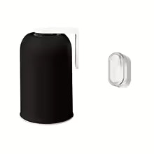 Purilite Select Magnetic Stainless Steel Bathroom Cup | 350ml Wall Mounted Toothbrush Holder | 304 Stainless Steel Mouthwash Cup