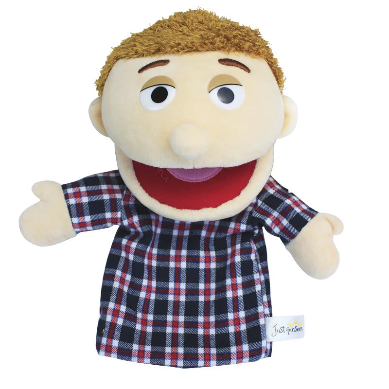 Purilite Select Family Plush Hand Finger Puppet Set Soft Cotton Educational Storytelling Toy for Kids and Adults (Set of 2)