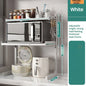 Purilite Select Table Top Multi-Layer Microwave Oven Storage Rack | Retractable Adjustable Kitchen Organizer | Stainless Steel Partition Rack