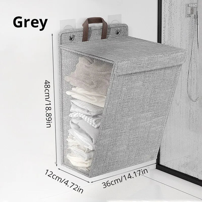 Purilite Select Foldable Adhesive Laundry Basket Hamper