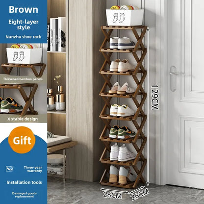 Purilite Select Narrow Wooden Shoe Rack