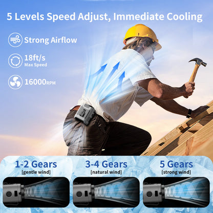 Purilite Select 20000mAh Outdoor Portable Waist & Neck Fan
