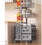 Purilite Select Multi-Level Kitchen Storage Rack | Floor Standing Fruit & Vegetable Organizer | Durable Metal Storage Shelf