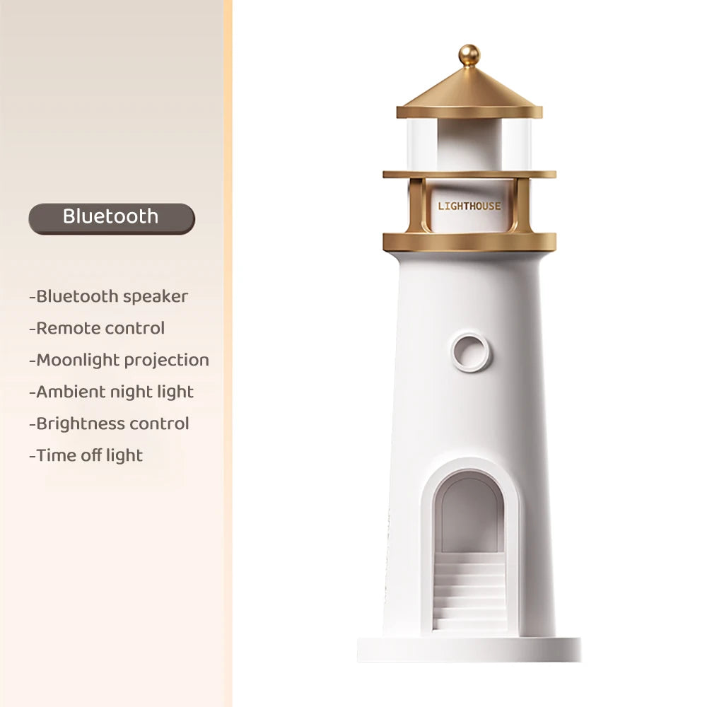 Purilite Select Moon Projection Lighthouse Night Light
