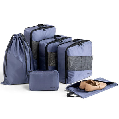 Purilite Select 6‑PCS Waterproof Compression Packing Cubes Set