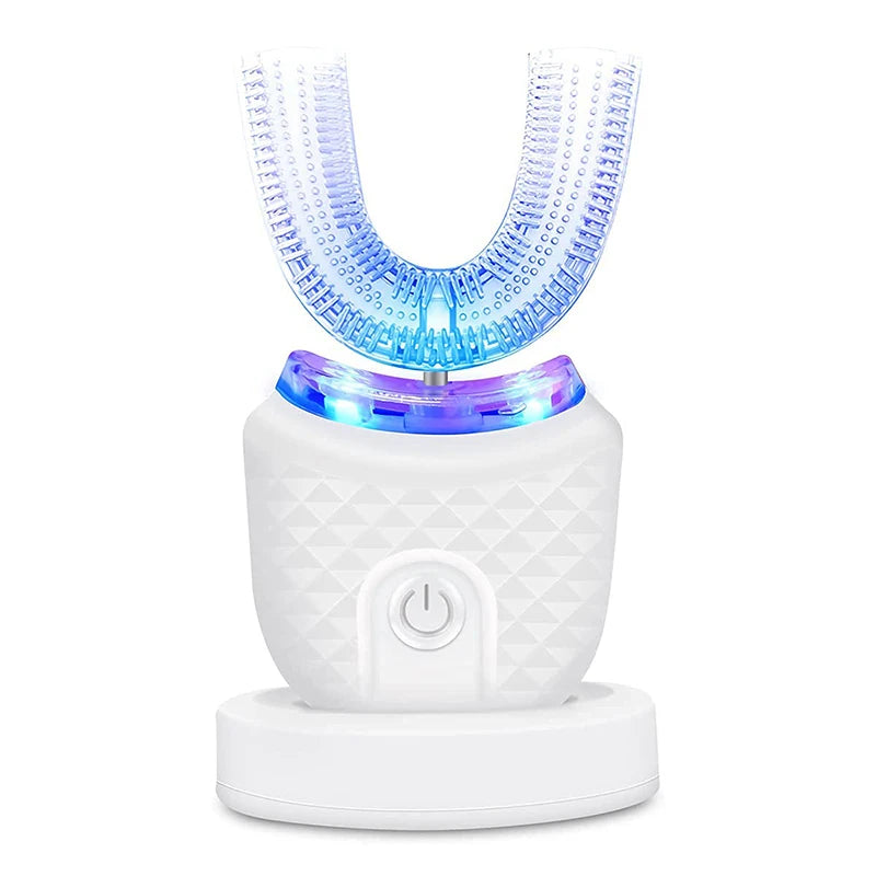 Purilite Select Wireless Rechargeable Silicone Bristle U-Shaped Electric Toothbrush