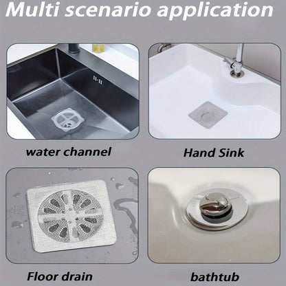 Purilite Select Floor Drain Sticker | Insect Proof Bathroom Hair Filter Mesh | Self Adhesive Sewer & Kitchen Anti Blocking Net