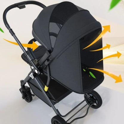 Purilite Select: ultra-light four-wheel baby stroller
