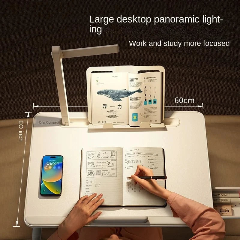 Purilite Select Foldable Lift Small Laptop Desk | Home Learning & Gaming | Adjustable Bed Lazy Table | Dormitory & Bedroom Computer Table