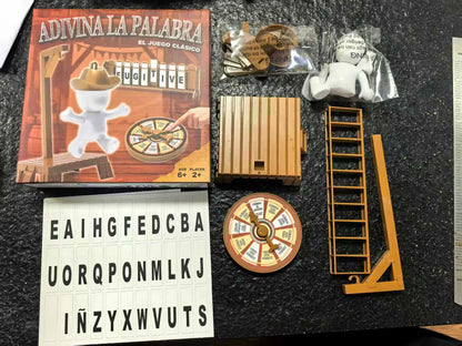 Purilite Select Magnetic Hangman Word Guessing Board Game – Cowboy Theme Travel Table Puzzle for Family Fun and Learning