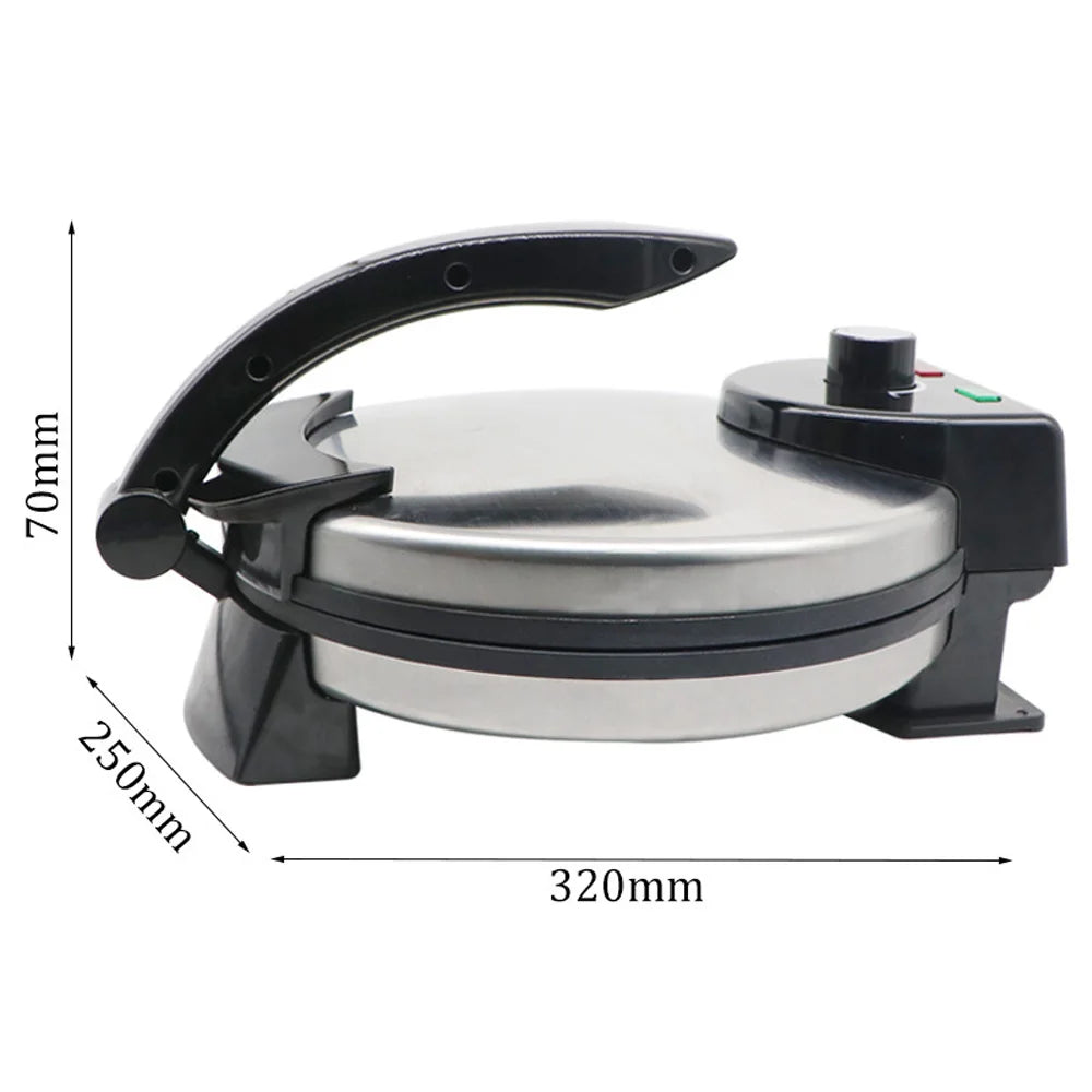 Purilite Select Electric Pizza Tortilla Crepe Maker 1200W | Chapati Flat Bread Machine | Cake & Spring Roll Maker | 220V Kitchen Appliance