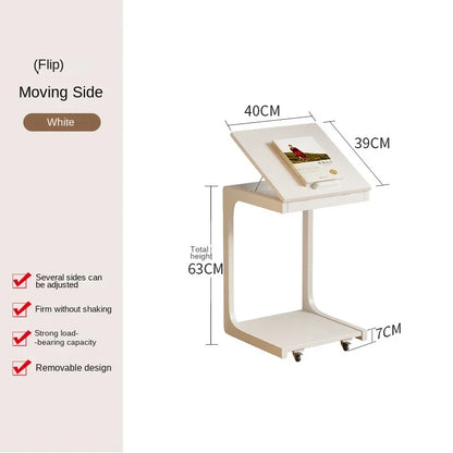 Purilite Select Aesthetic Mobile Small Coffee Table | Multi-Functional Bedside & Living Room Table | Home Furniture with Rollers