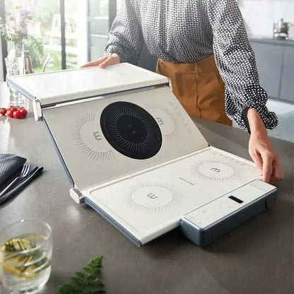 Purilite Select Household Table Food Warming Mat | Morphy Folding Electric Food Warmer | Ceramic Cooktop Heating Board | 220V Cooking Heating Mat