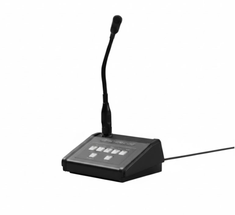 5 Zone Paging Station Zone music on/off CHIME on/off Output level meter