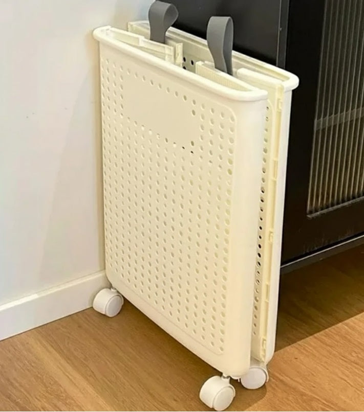 Purilite Select Foldable Dirty Clothes Basket with Wheels